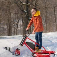 electric snowbike_red_8