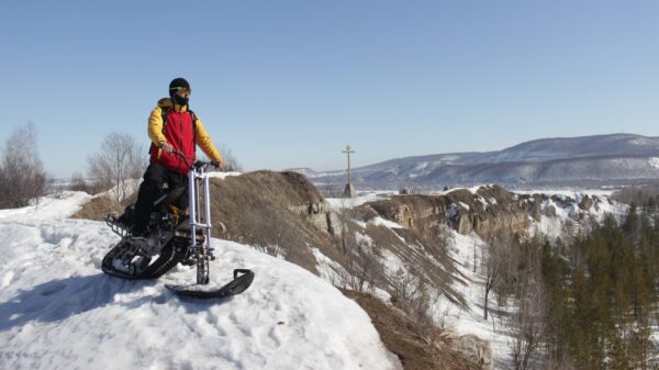 Электрический снегоход_электро сноубайк_сноускутер_электро собака_электро буксировщик_8