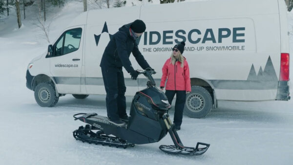 Стоячий снегоход_ Васюган мотоснегокат Русак_легкий снегоход_электро снегоход_сноубайк_гусеничный самокат_3